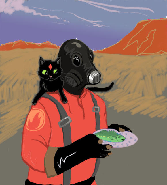 Tf2- Pyro Cat by AquariusWolf on DeviantArt