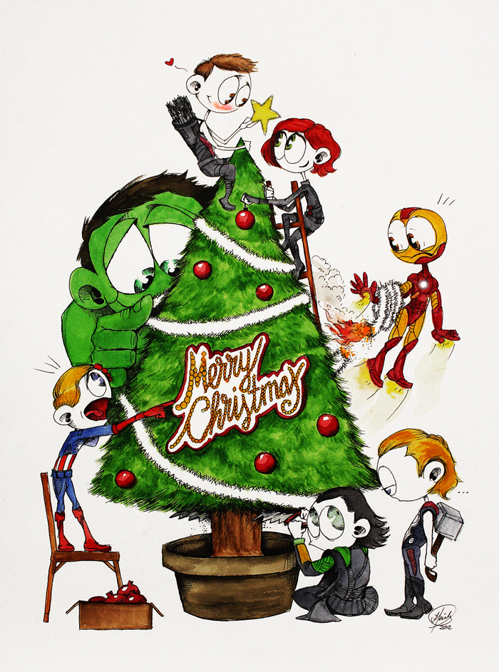 The Avengers wish you a Merry Christmas!!!