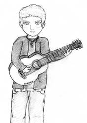 Kizoku and his guitar