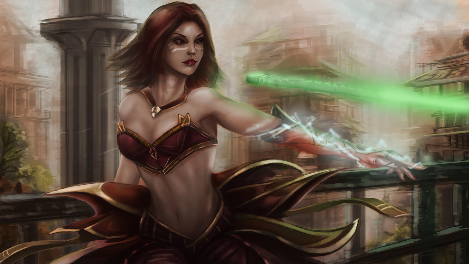 Lina Inverse Dota 2 Fan Art By Gengar1991 On Deviantart