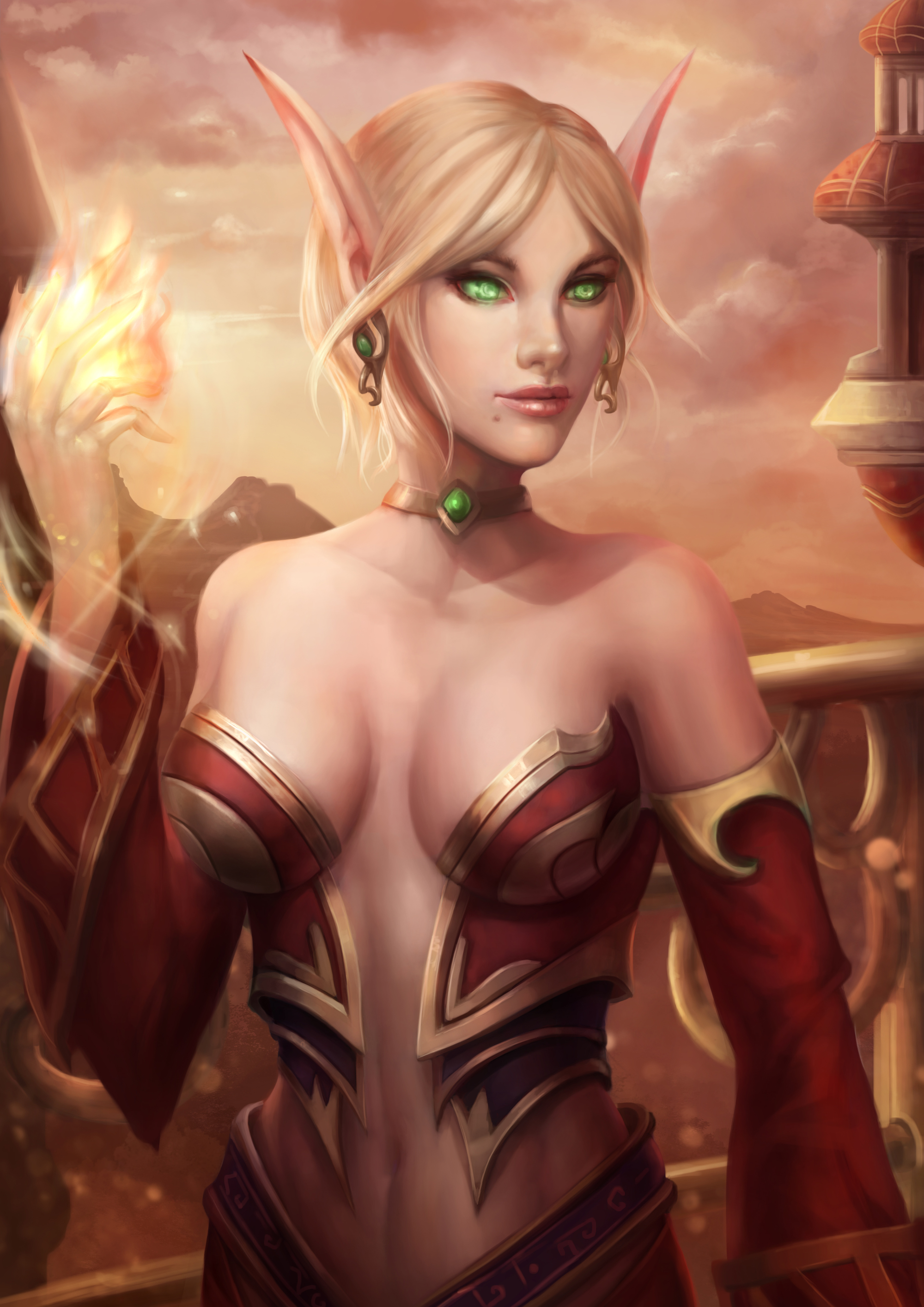 World of Warcraft Fan Art - Blood elf mage