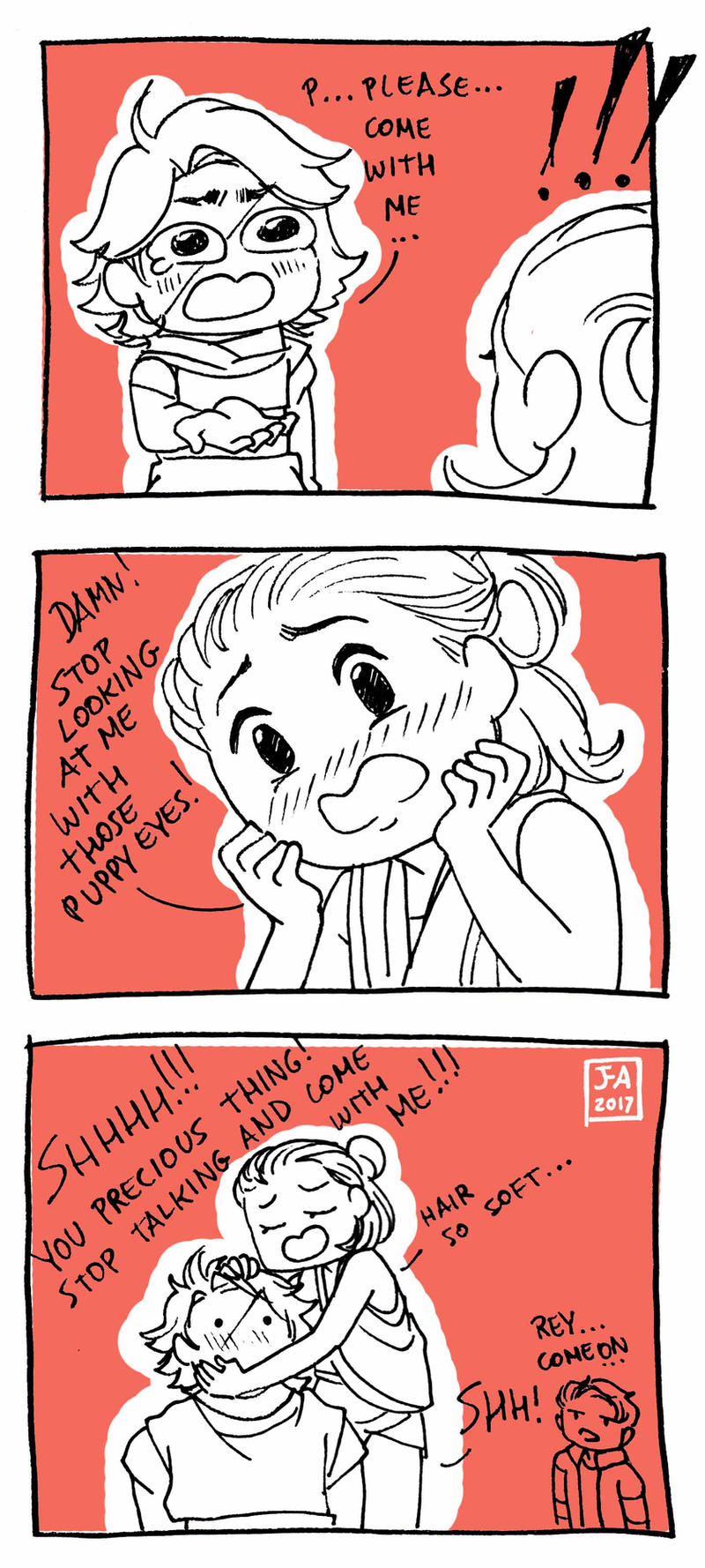 Star Wars - Reylo Comic Puppy Eyes Ben