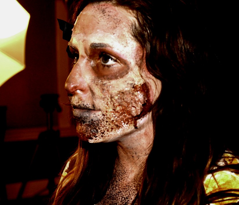 Behind the scenes Zombie girl