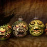 Hand Painted Horror Ornaments