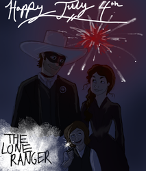 Lone Ranger: Happy July 4th by wolf-pirate55