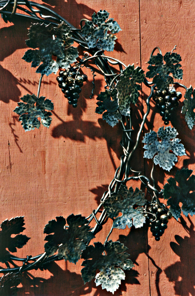 Forged Grape Wreath,detail