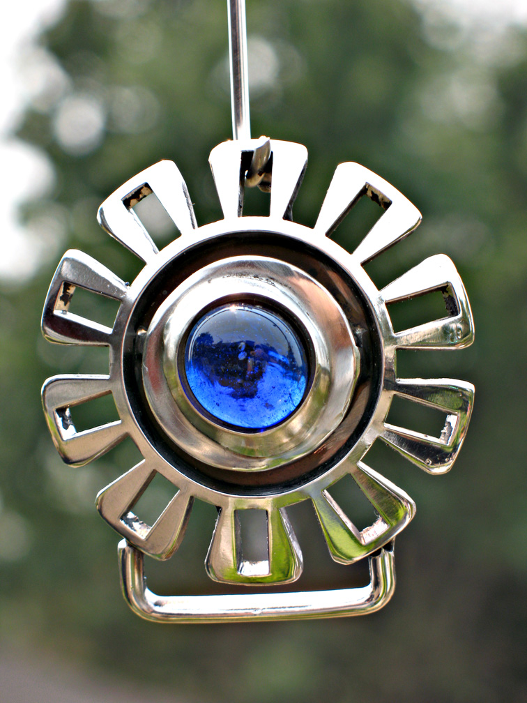 Blue Sun belt buckle