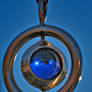 Blue Marble Swivel Pendant