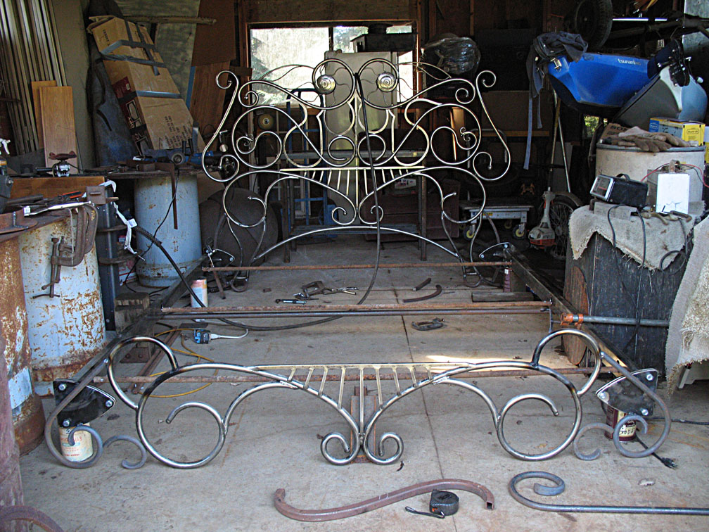 Art Nouveau Bed Frame retrofit