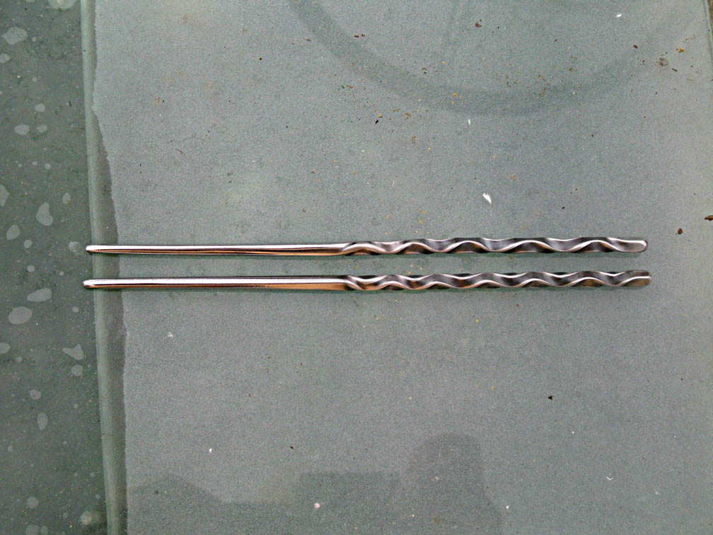 Forged Chopsticks,Squiggly Pattern