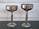 Forged Stainless Steel Wine Goblets by ou8nrtist2