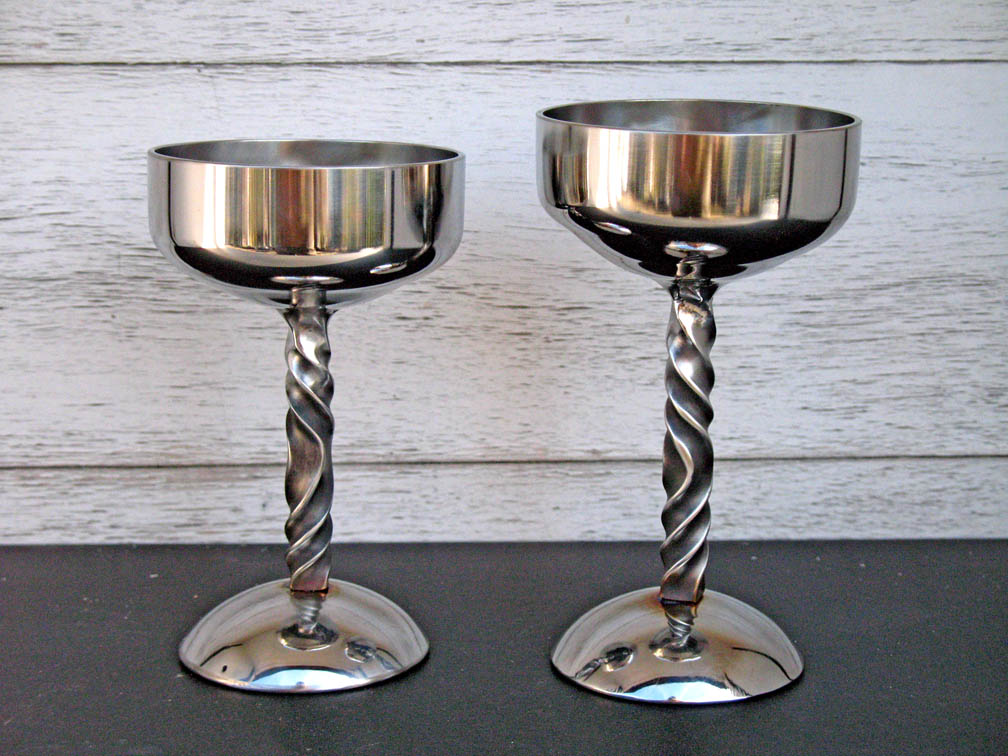 Forged Stainless Steel Wine Goblets