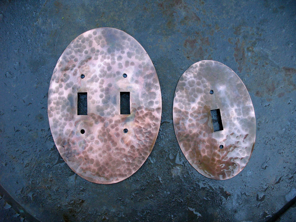 Elliptical Copper Switchplates