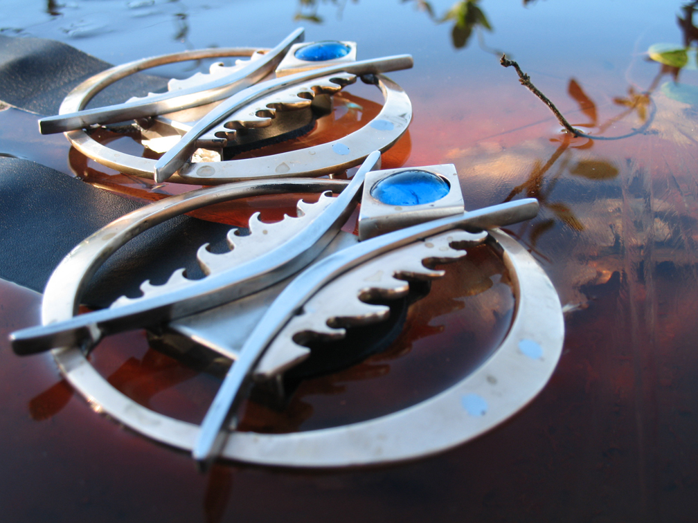 Burning Man Belt Buckles,blue