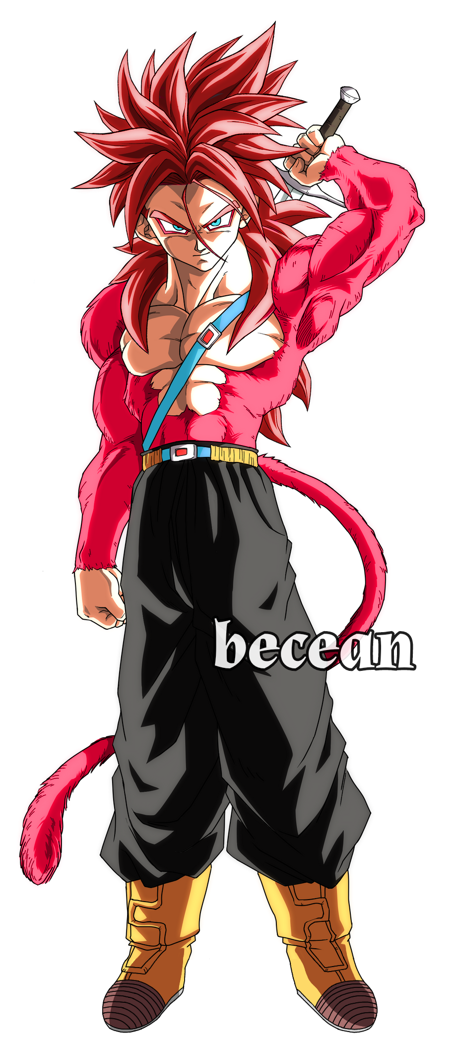 Trunks del futuro ssj4 limit breaker by becean on DeviantArt