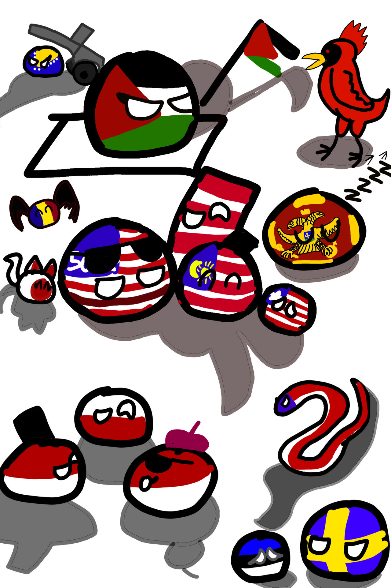 Random Countryballs Another random draw of countryballs by Indonesiaballers on DeviantArt