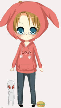 Chibi America!! c: