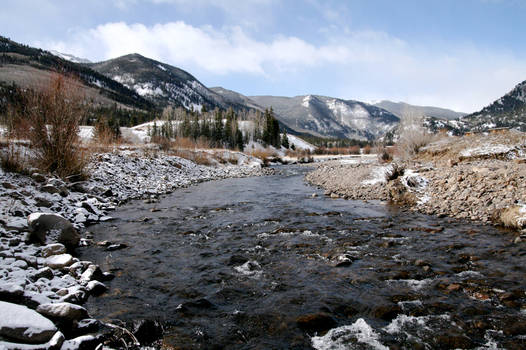 Melting Snow in the Valley