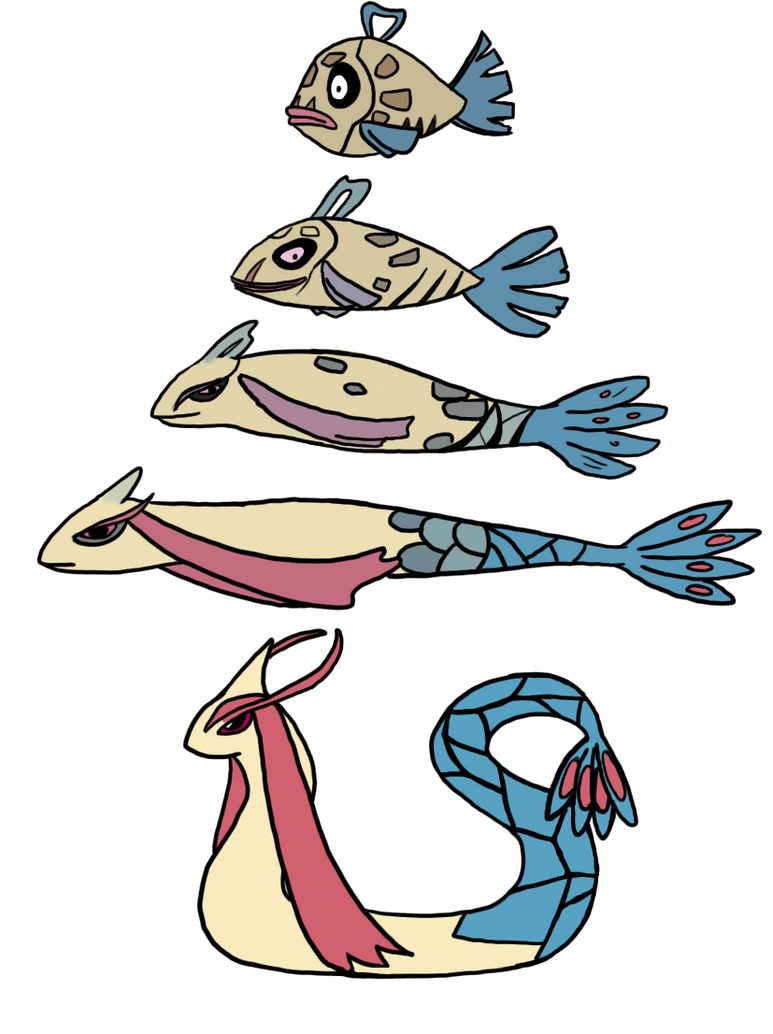 pokemon- Feebas to milotic by Mariannefosho on DeviantArt