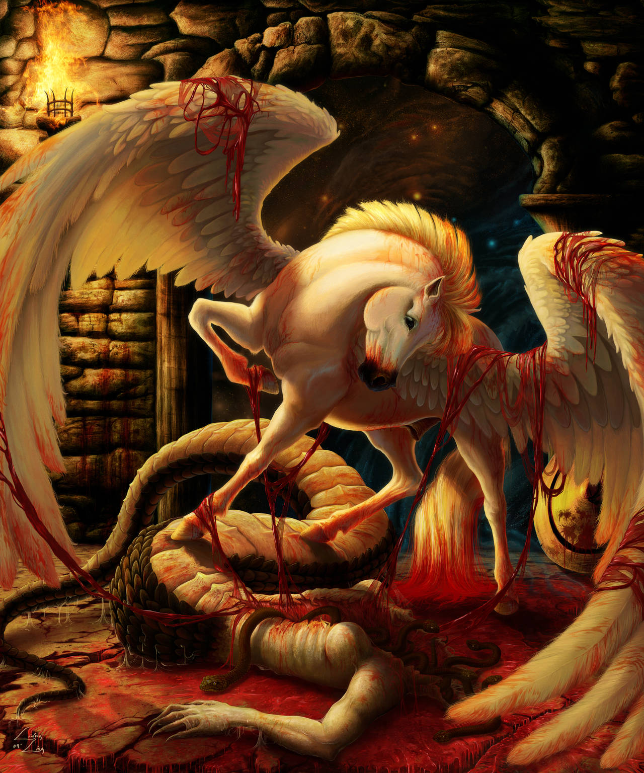 Birth Of Pegasus by LindaLisa
