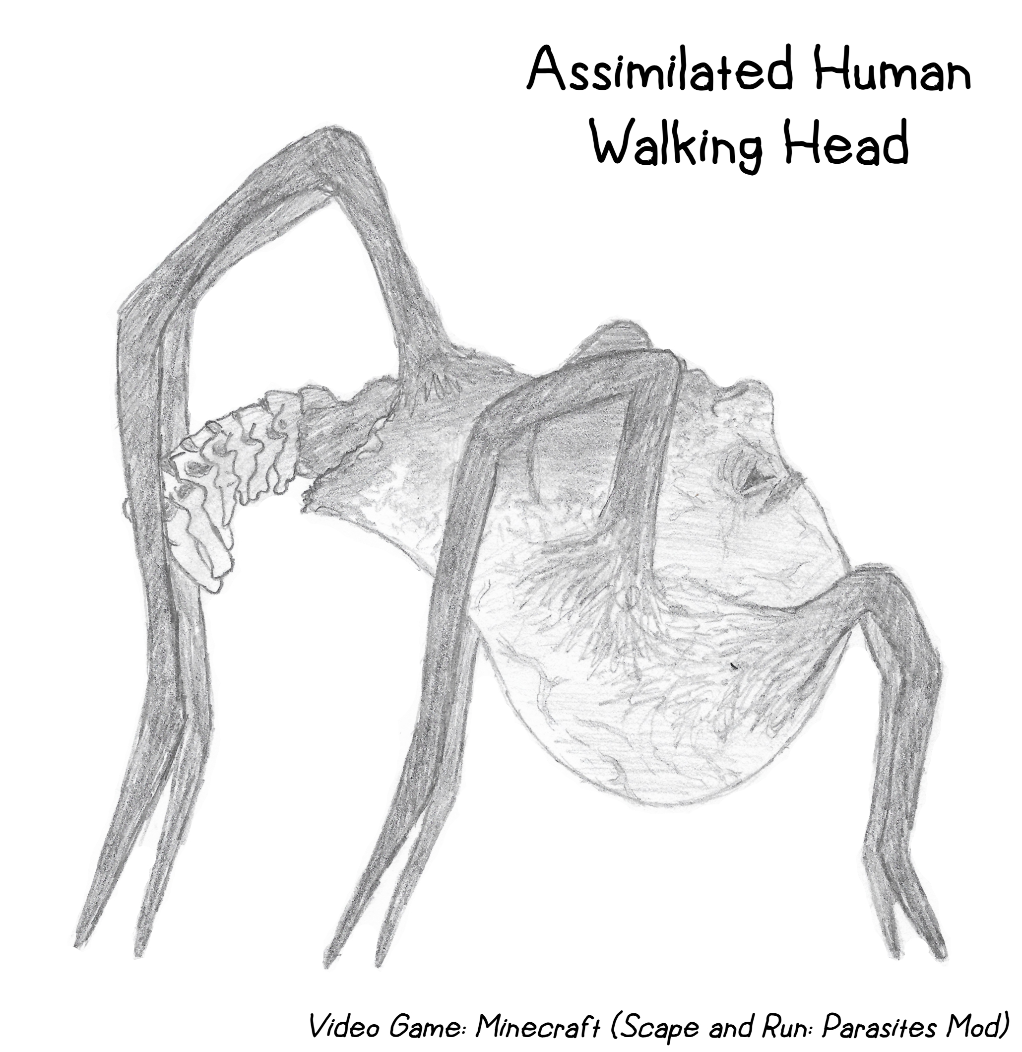 Video Game Monsters - Assimilated Human Head by Creature-Studios on ...