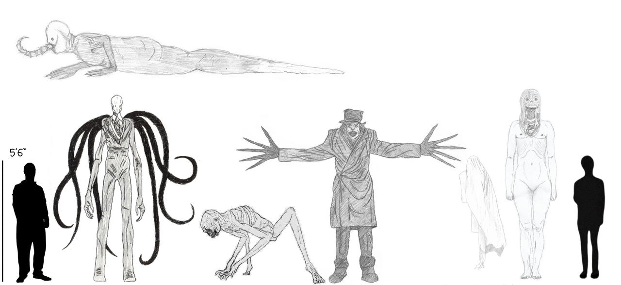 Haunted Entity Paranormal Entity Height Chart by Creature-Studios on DeviantArt