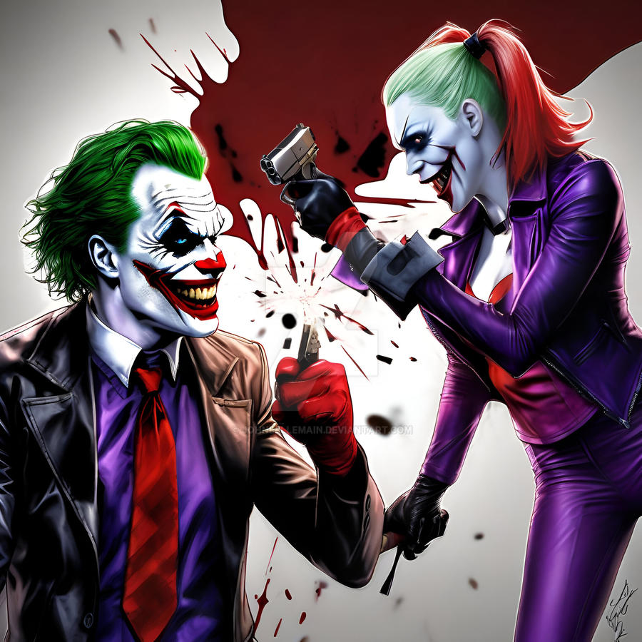 Harley Vs Joker - Dank ! by JohnBellemain on DeviantArt