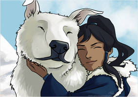 Korra and Naga