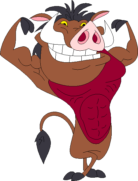 Pumbaa the Bodybuilder