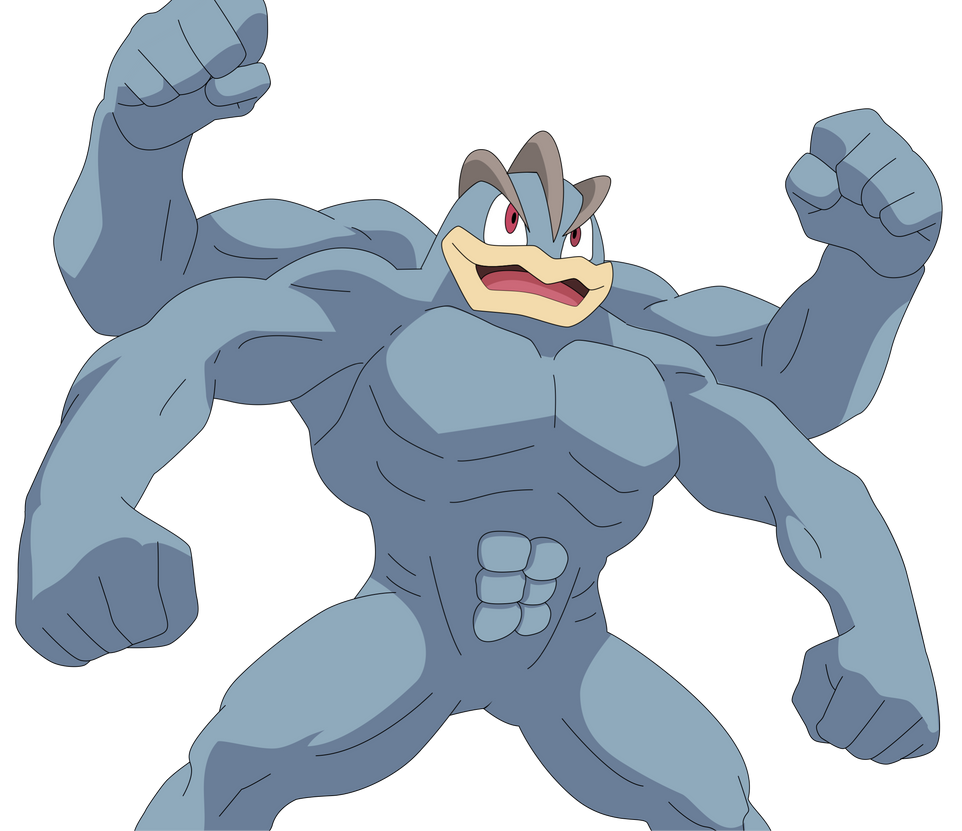 Machamp ready to fight (base) by DecaTilde on DeviantArt