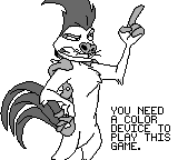 Game Boy error message featuring Armie Berkowitz