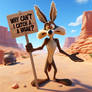 Wile E. Coyote reacting to his film being shelved