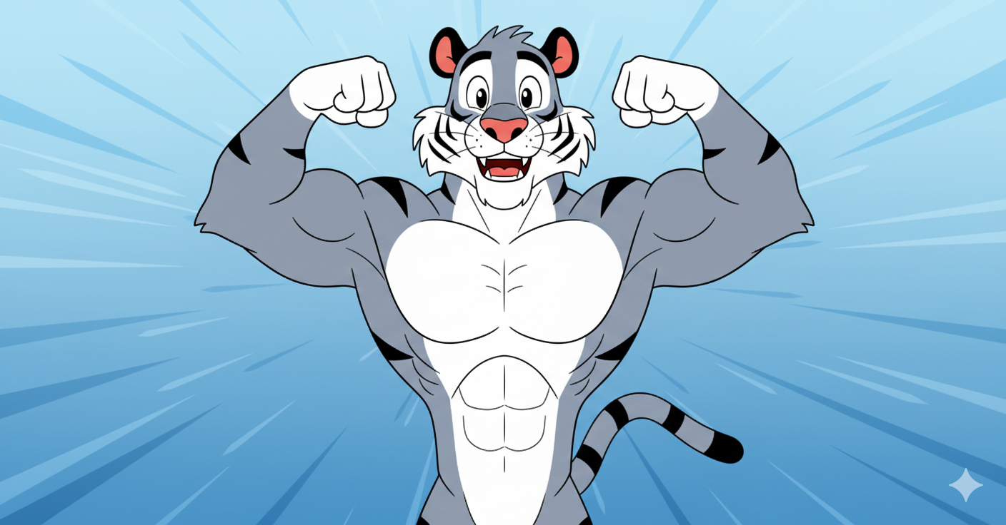 Shots of Rocco flexing
