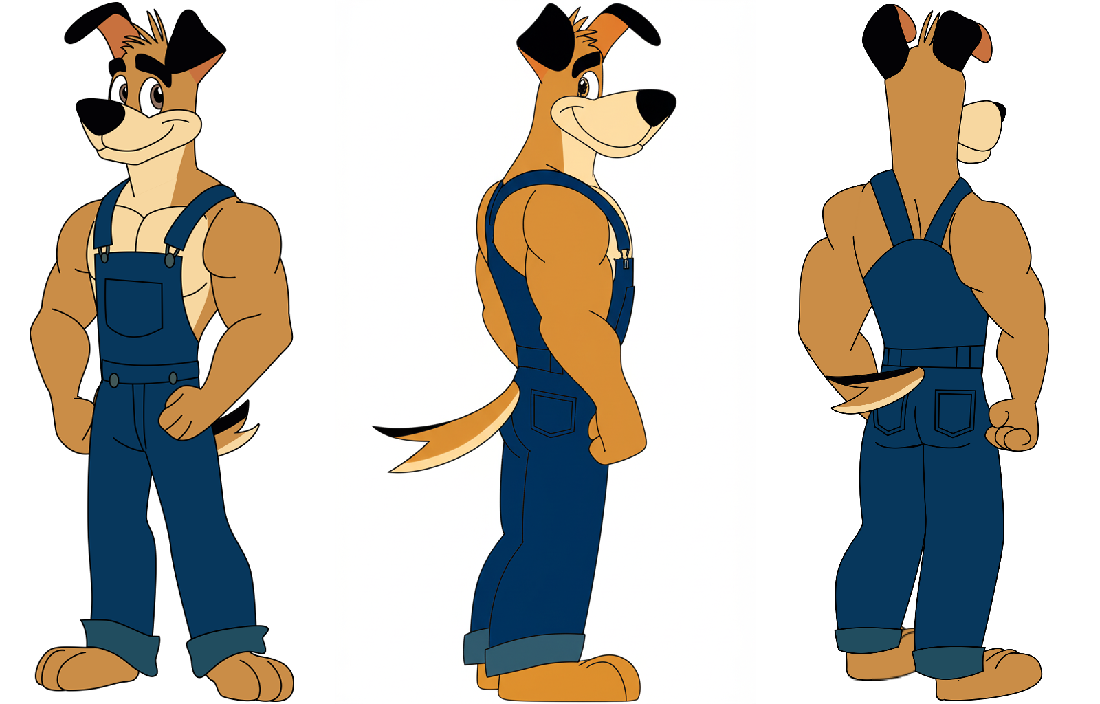Dewy and Friends model sheets