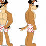 Dewy the Dog model sheet (boxer shorts)