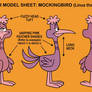 Mockingbird model sheet
