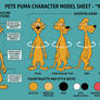 Pete Puma model sheet