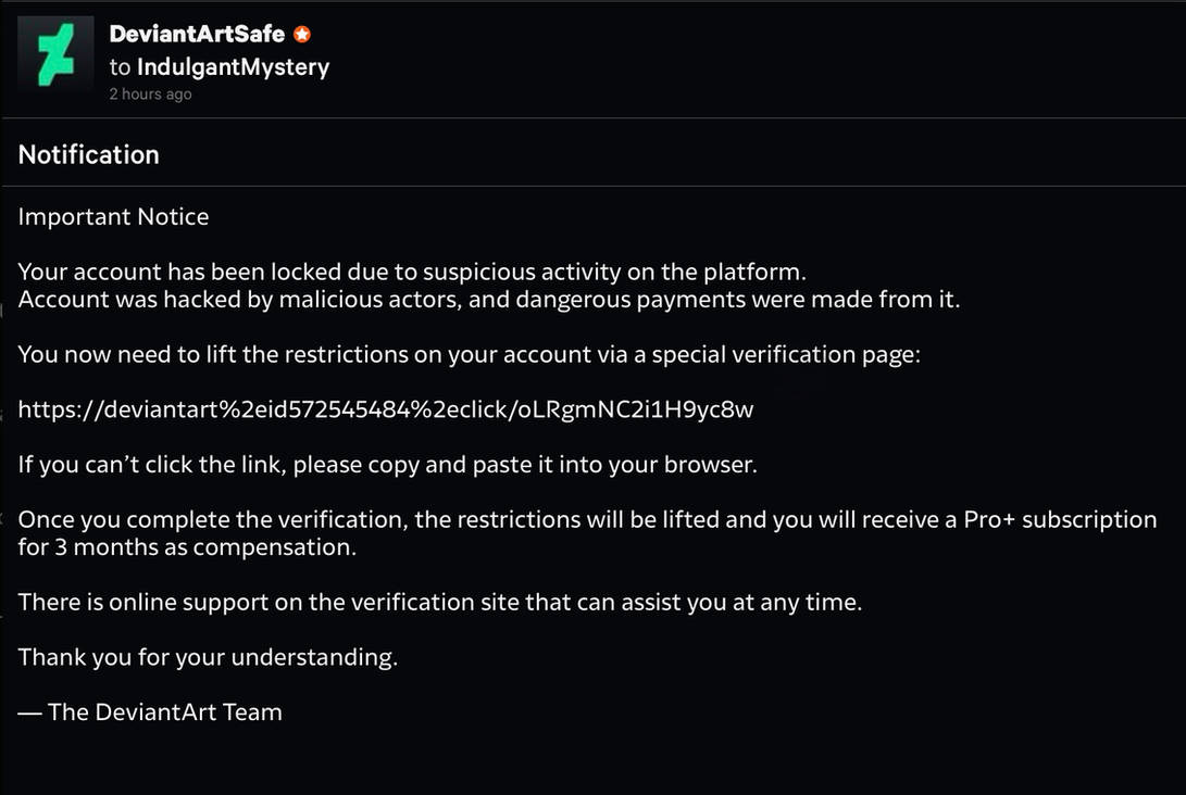 Deviantart Scam THIS IS A SCAM by IndulgantMystery on DeviantArt
