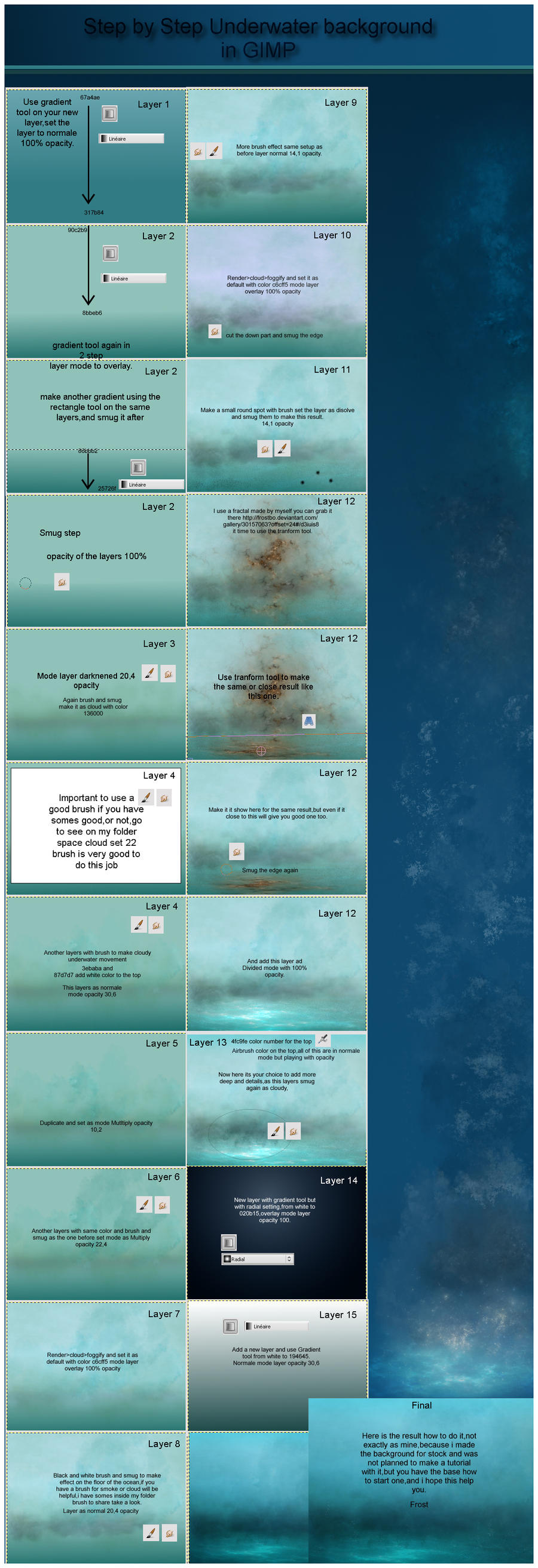 Underwater Tutorial Underwater Tutorial GIMP by FrostBo on DeviantArt