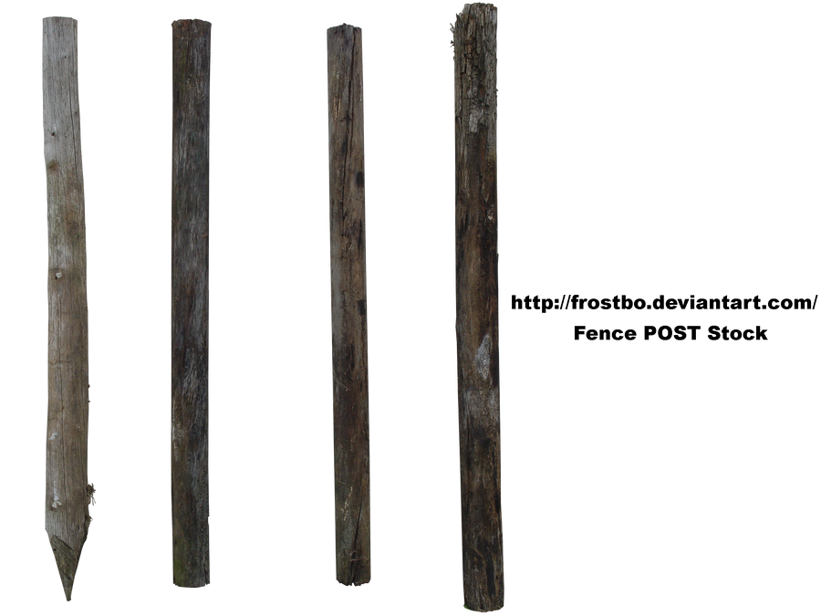 Fence POST Stock 01 by FrostBo
