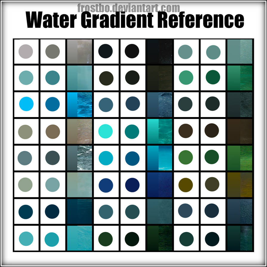 Water Code Color Level Water Gradient Reference by FrostBo on DeviantArt