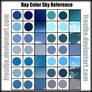 Day sky Color reference