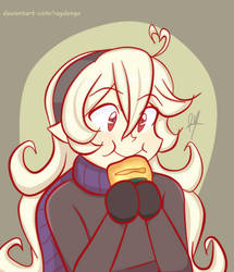 Corrin Eating Rosca de Reyes