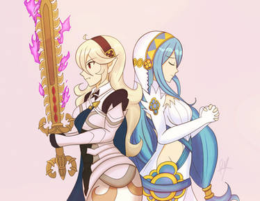 Corrin and Azura(commission)