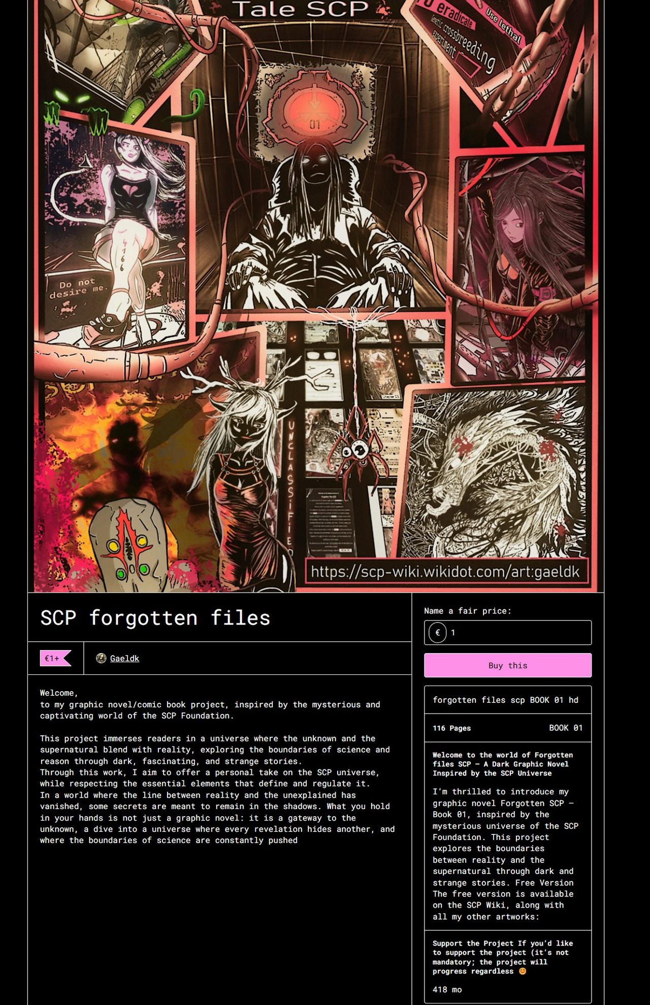 forgotten files SCP book 01