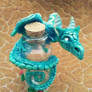 Bottle with Turquoise Dragon