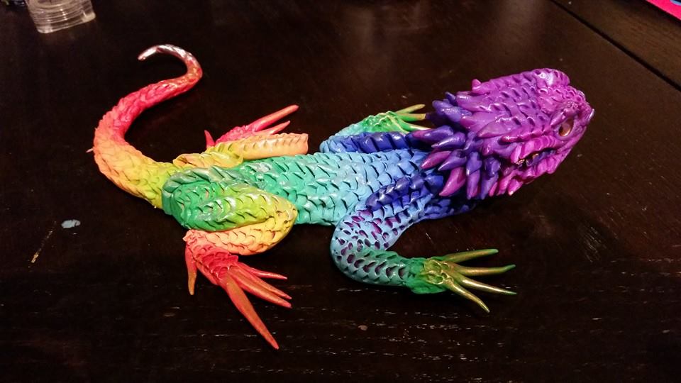 rainbow blue bearded dragon
