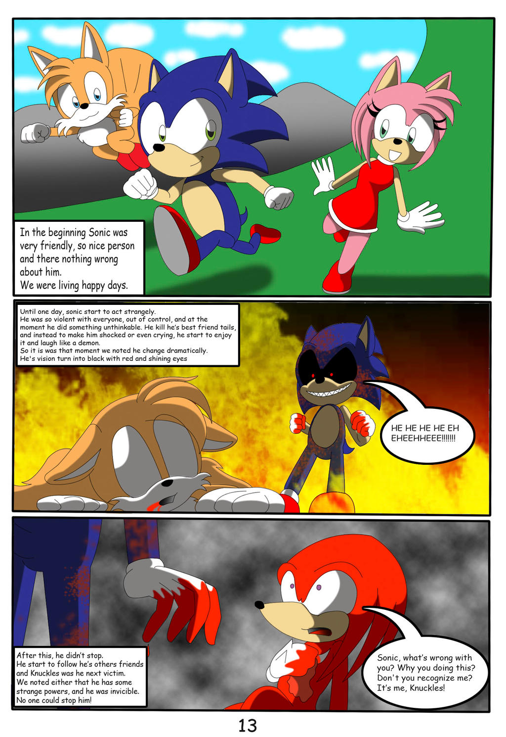 Kyo Vs Sonic Exe Page 13 By Discosaeba On Deviantart free images, download ...
