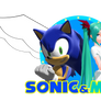 Sonic and Miku logo