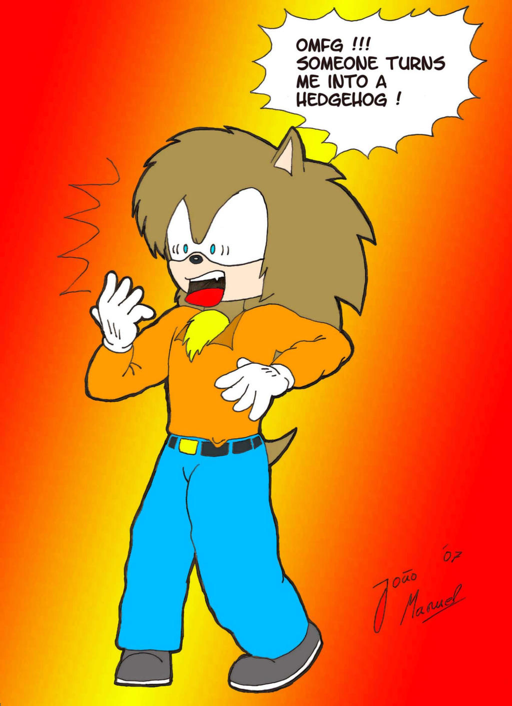Kyo Saeba the hedgehog by SuperKyo on DeviantArt